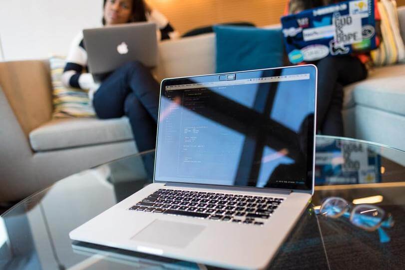 laptop computer on table